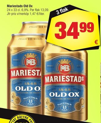 Calle Mariestads Old Ox erbjuda