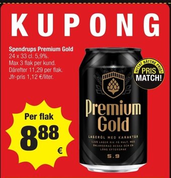 Calle Spendrups Premium Gold erbjuda