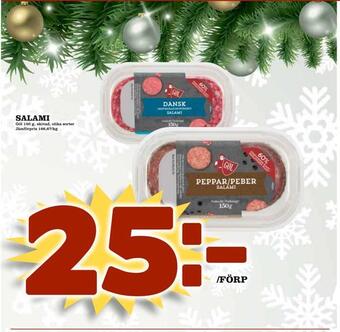 Bonum Matmarknad Salami erbjuda