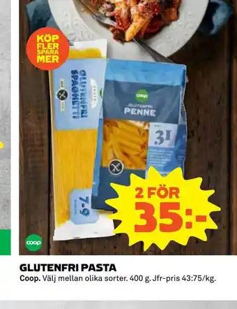 Coop Daglivs Glutenfri pasta erbjuda