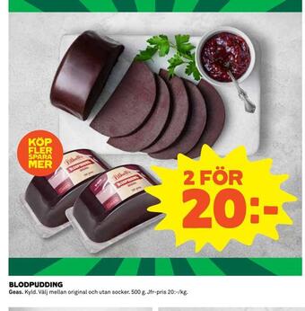 Coop Daglivs Blodpudding erbjuda
