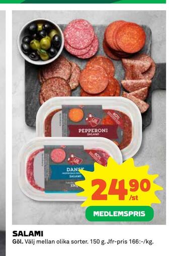 Coop Daglivs Salami erbjuda