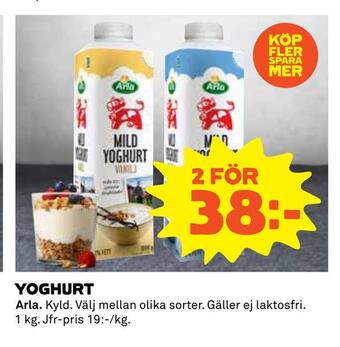 Coop Daglivs Yoghurt erbjuda