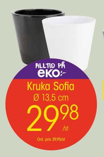 EKO Kruka sofia erbjuda