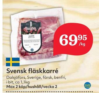 Hemköp Svensk fläskkarré erbjuda