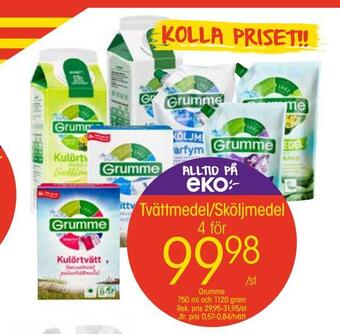 EKO Tvättmedel/sköljmedel erbjuda
