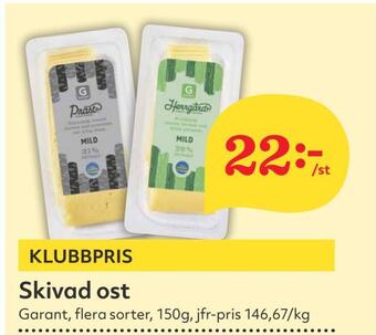 Hemköp Skivad ost erbjuda