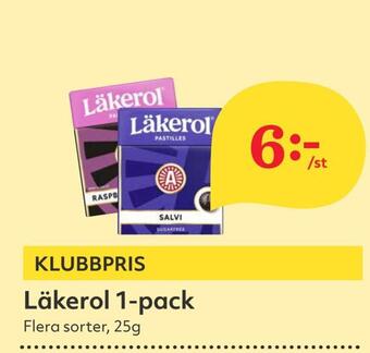Hemköp Läkerol 1-pack erbjuda