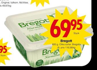 Matöppet Bregott erbjuda