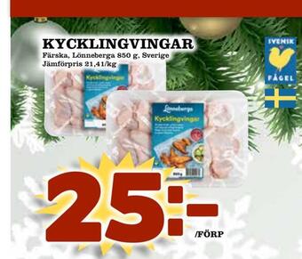 Matvärlden Tensta Kycklingvingar erbjuda