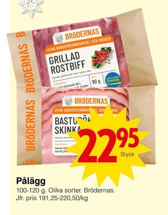 Matöppet Pålägg erbjuda