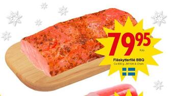 Matöppet Fläskytterfilé bbq erbjuda