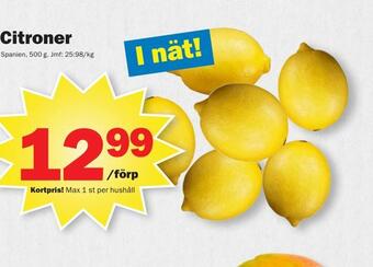Pekås Citroner erbjuda