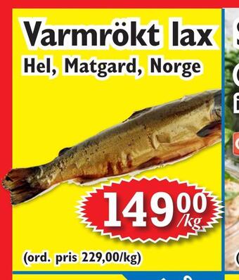 T-jarlen Varmrökt lax erbjuda
