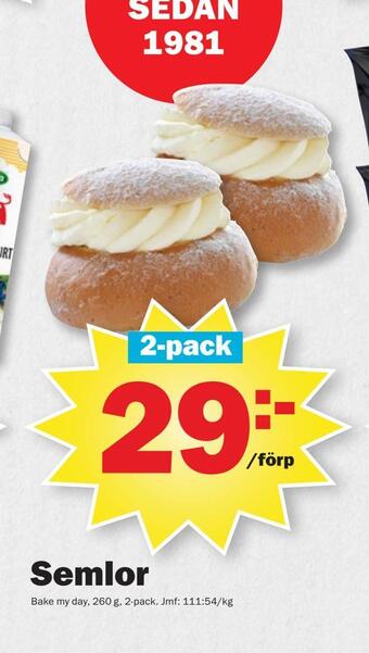 Pekås Semlor erbjuda