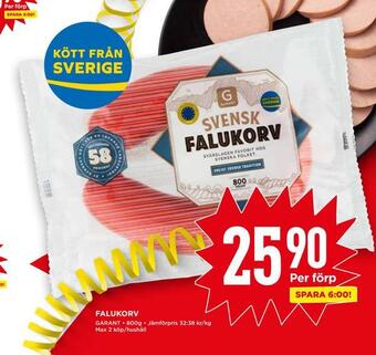 Willys Falukorv erbjuda