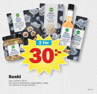 Pekås Sushi erbjuda