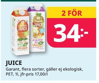 Tempo Juice erbjuda