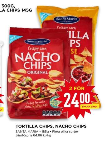 Willys Tortilla chips, nacho chips erbjuda