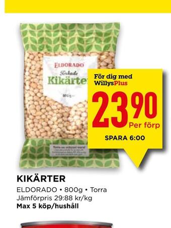 Willys Kikärter erbjuda