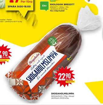 Willys Hemma Skogaholmslimpa erbjuda