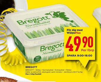 Willys Hemma Bregott erbjuda