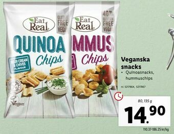 Lidl Veganska snacks erbjuda