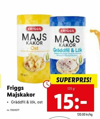 Lidl Friggs Majskakor erbjuda
