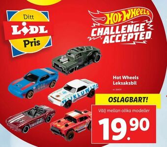 Lidl Hot Wheels Leksaksbil erbjuda