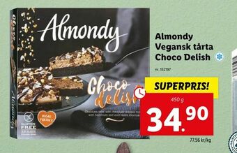 Lidl Almondy Vegansk tårta Choco Delish erbjuda