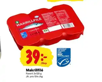 City Gross Favorit makrill erbjuda