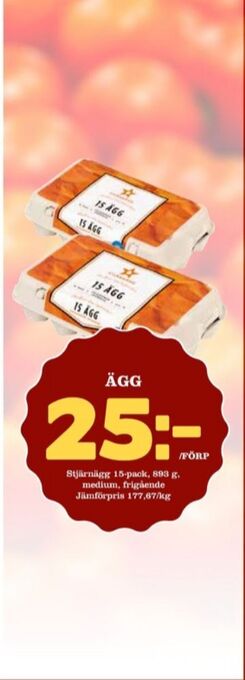 Matdax Stjärnägg ägg erbjuda
