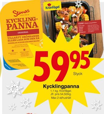 Matöppet Stinas kyckling erbjuda