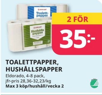 Tempo Eldorado hushållspapper erbjuda