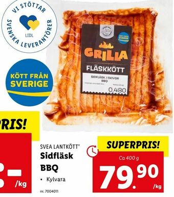 Lidl Sidfläsk Bbq erbjuda