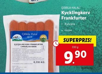 Lidl Kycklingkorv Frankfurter erbjuda