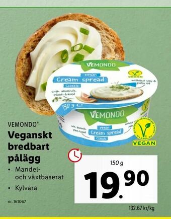 Lidl Veganskt bredbart pålägg erbjuda