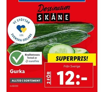 Lidl Gurka erbjuda