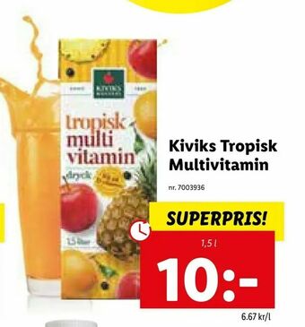 Lidl Kiviks Tropisk Multivitamin erbjuda