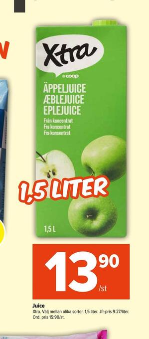 Coop Extra Juice erbjuda