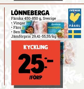 MatArket Lönneberga kyckling erbjuda