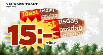 Prisma Mat Veckans toast erbjuda