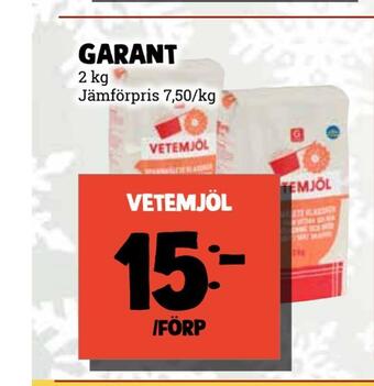 MatArket Garant vetemjöl erbjuda