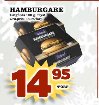 Supergrossen Hamburgare erbjuda
