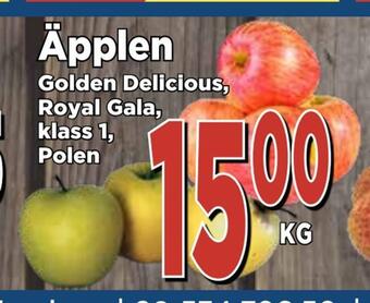 Supergrossen Äpplen erbjuda