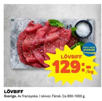 Coop Extra Lövbiff erbjuda