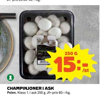 Coop Extra Champinjoner i ask erbjuda