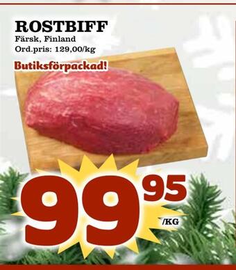 Supergrossen Rostbiff erbjuda