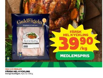 Coop Extra Färsk hel kyckling erbjuda