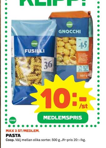 Coop Extra Pasta erbjuda